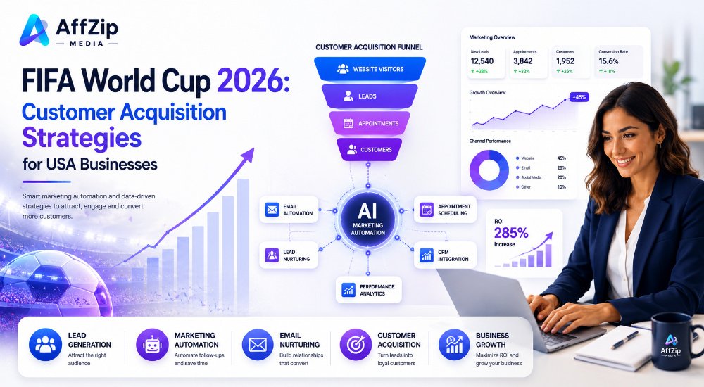 FIFA World Cup 2026 customer acquisition strategies and marketing automation for USA businesses - AffZip Media