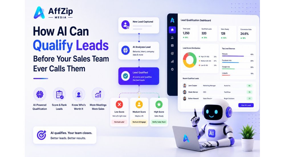 AI automatically qualifying and scoring leads before sales team contact